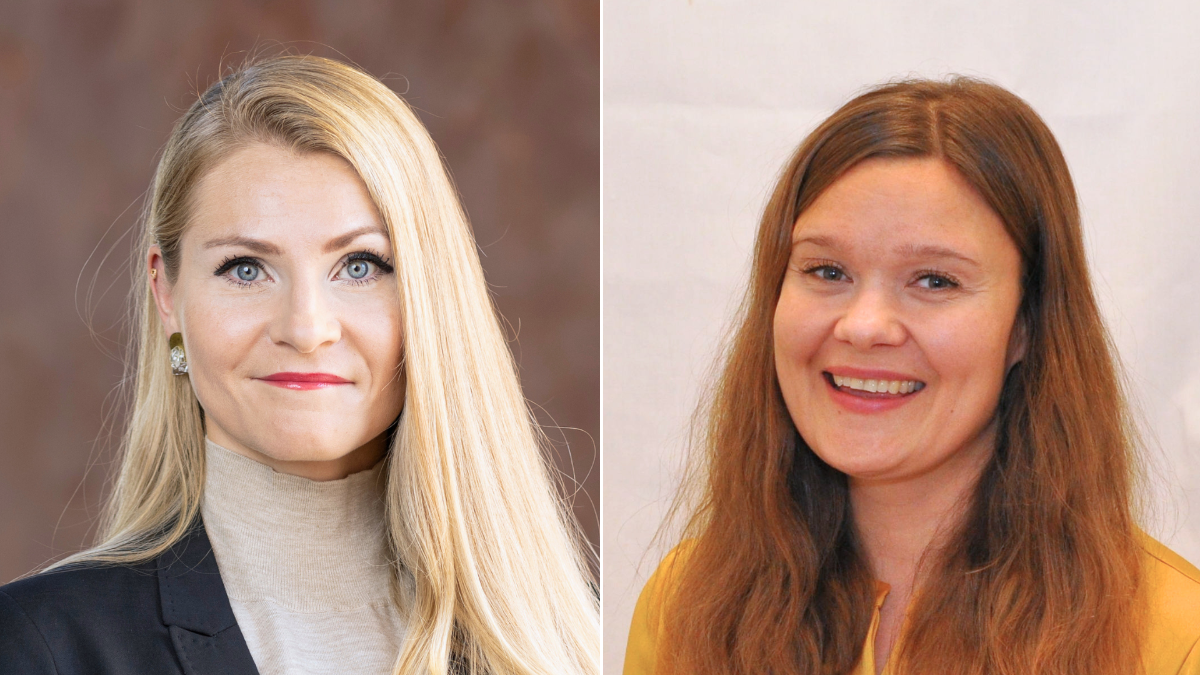 Kuvassa ovat kolumnin kirjoittajat erityisasiantuntija Pauliina Hyrkäs ja erityisasiantuntija Riikka Pellikka.