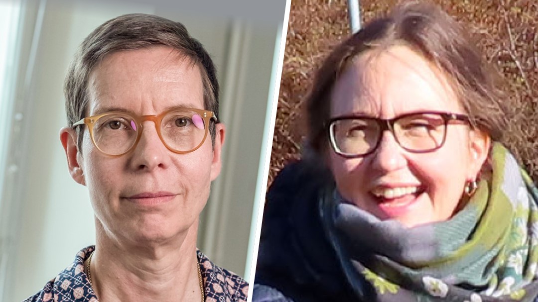 Kuvassa ovat kolumnin kirjoittajat Minna Saario ja Riikka Vuokko.