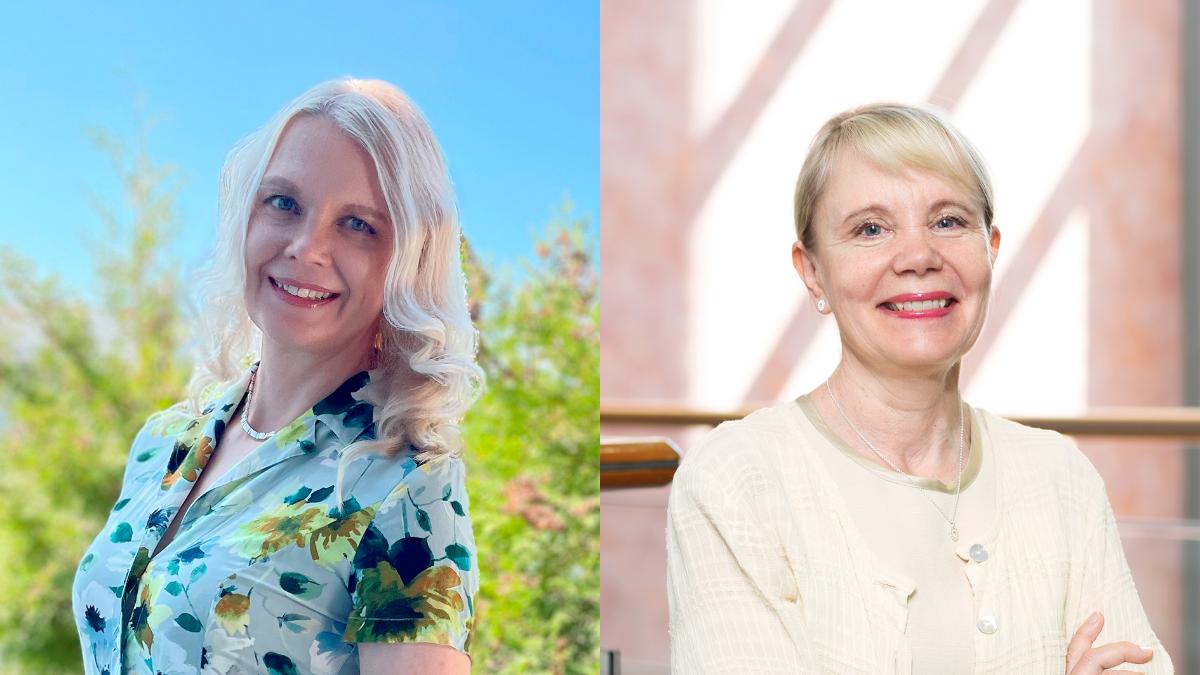 Kuvassa Kirsi Paasovaara ja Tuula Kieseppä