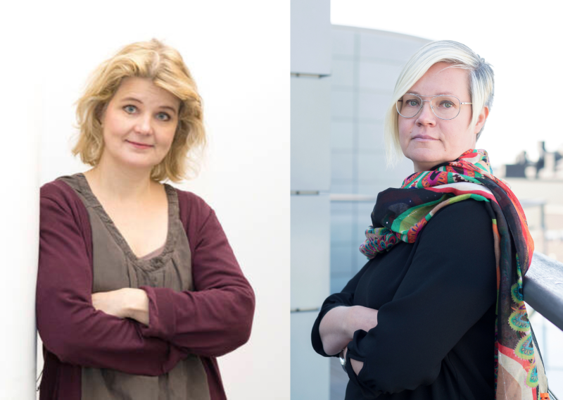 Kuvassa Susanna Hoikkala ja Elina Palola